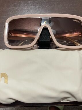 Carrera Women's Beige Shield Sunglasses